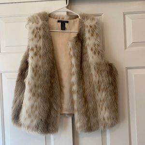 Faux fur jacket